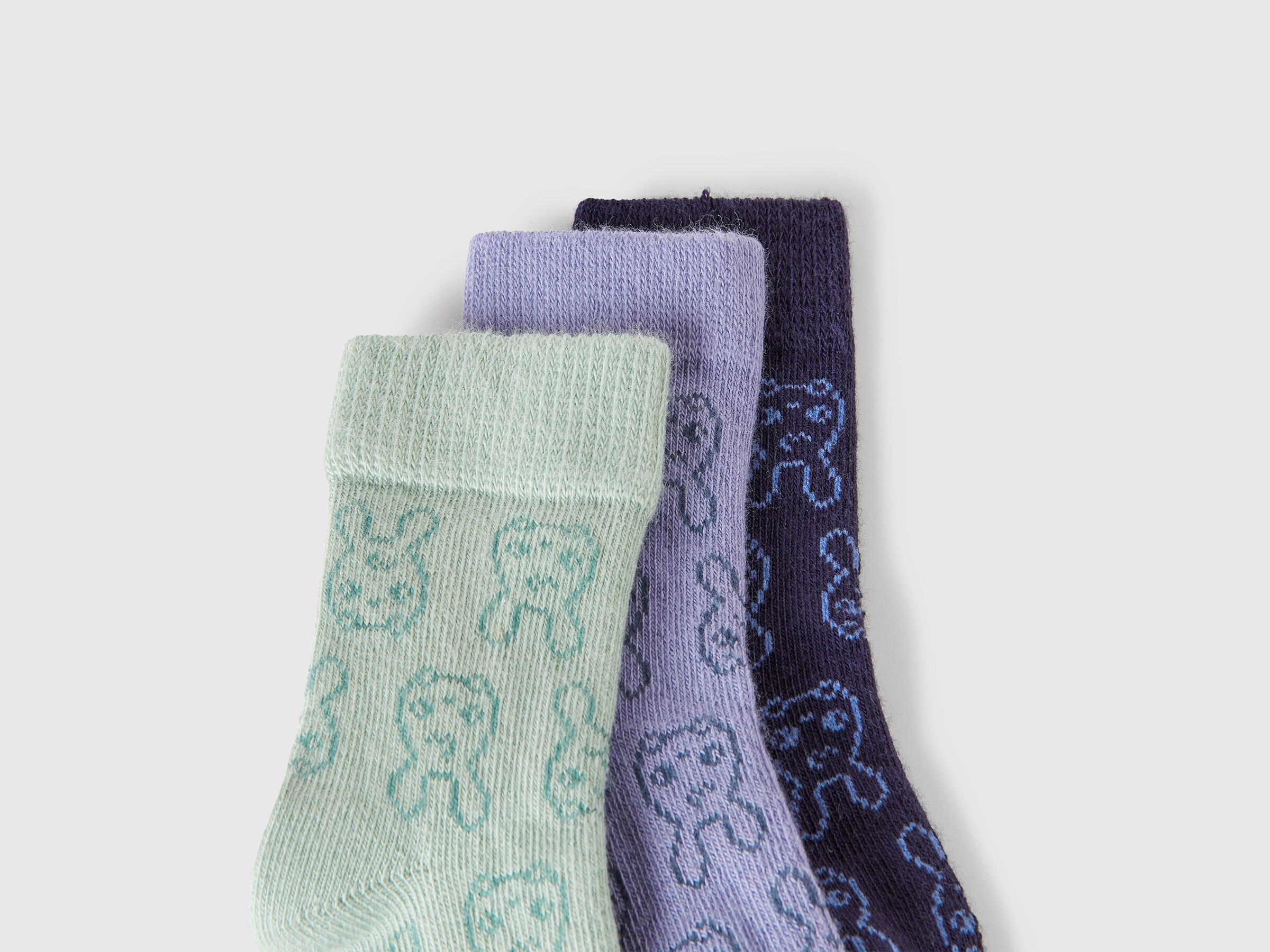 KNITTED SOCKS 3 PAIR New Born (0-18 months) image number 2